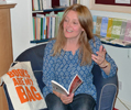 poetry reading at Atkinson Pryce Bookshop, Biggar, 2013